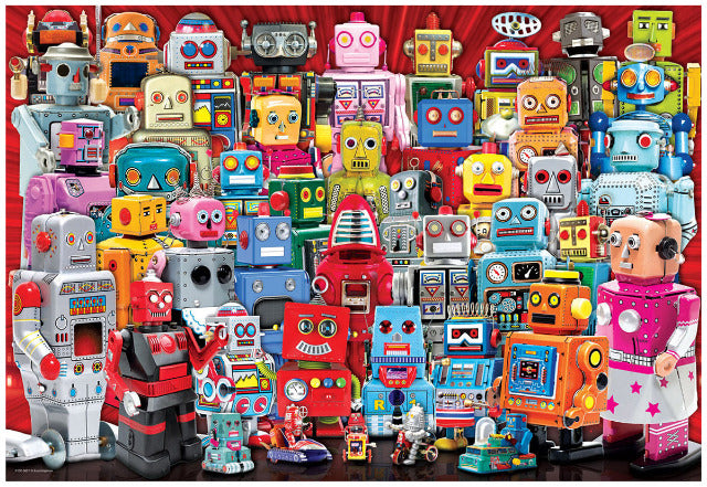 Eurographics Puzzle Lunch Bag Robots, 100 Piece