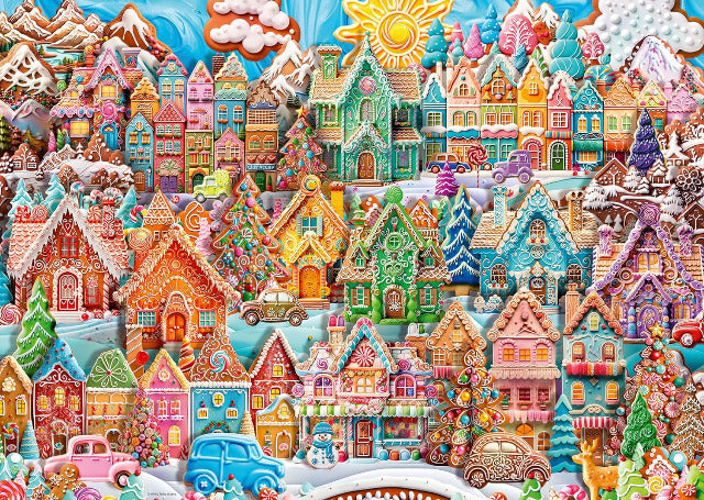 Ravensburger Puzzle 1000 Piece, Christmas Cookie Village