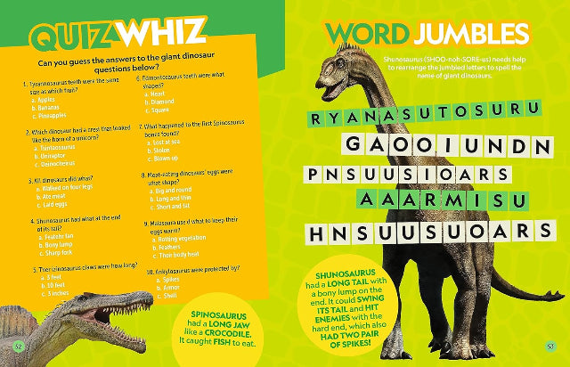 National Geographic Kids: Puzzle Book of Dinosaurs - Treasure Island Toys