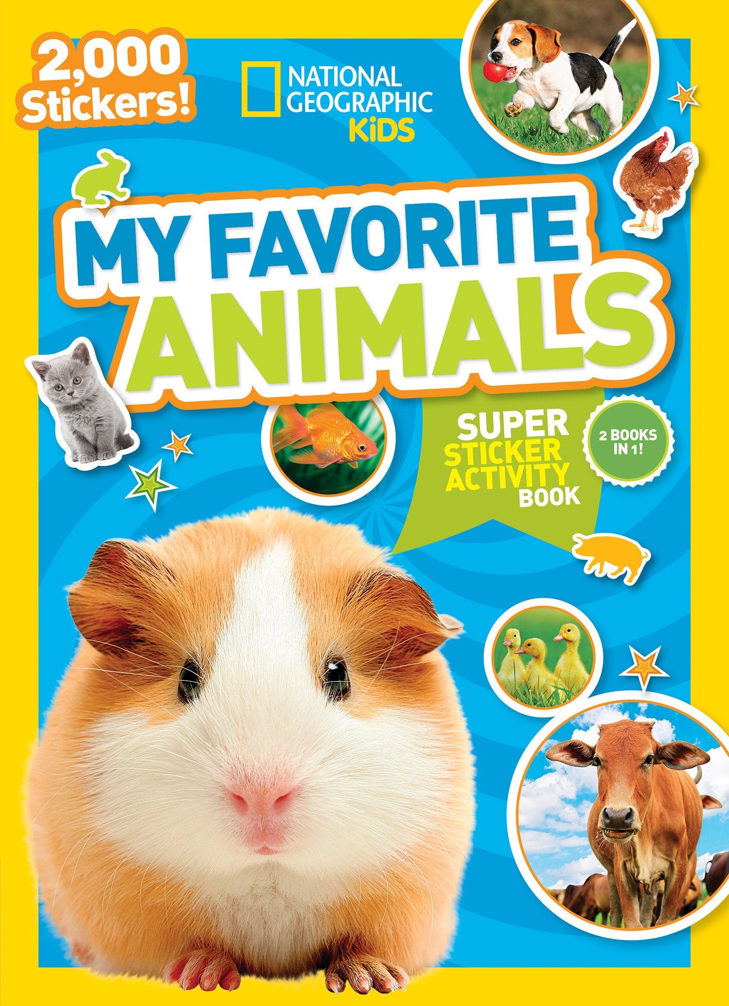 National Geographic Kids: Sticker Activity Book My Favourite Animals - Treasure Island Toys