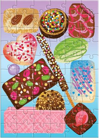 Galison Mudpuppy Puzzle Greeting Card - Sweets for the Sweet - Treasure Island Toys