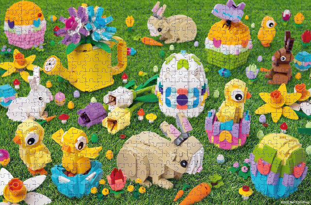 LEGO Puzzle Easter Egg Hunt, 500 Piece - Treasure Island Toys
