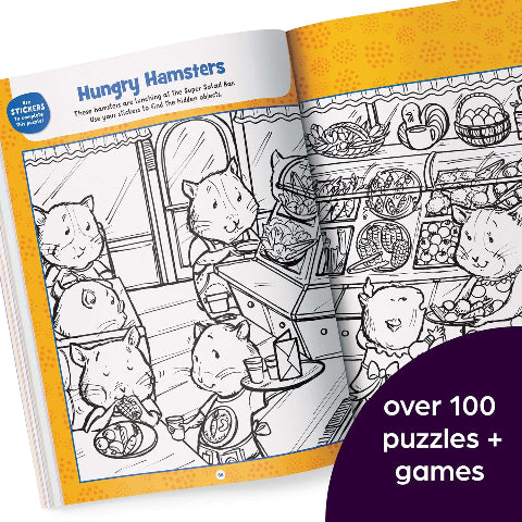 Highlights Jumbo Book of Sticker Puzzles - Treasure Island Toys