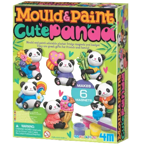 4M Art Mould & Paint Cute Pandas - Treasure Island Toys