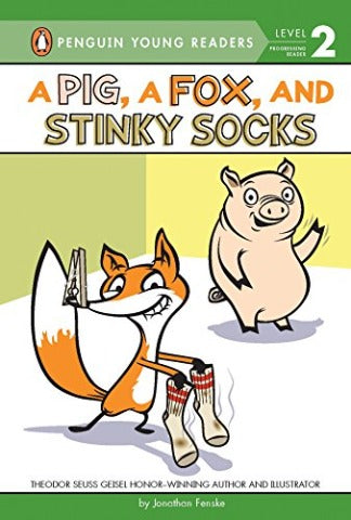 Penguin Reader Level 2 A Pig, A Fox, and Stinky Socks - Treasure Island Toys