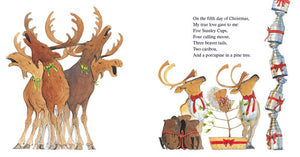 A Canadian 12 Days of Christmas:  A Porcupine in a Pine Tree, Board Book - Treasure Island Toys