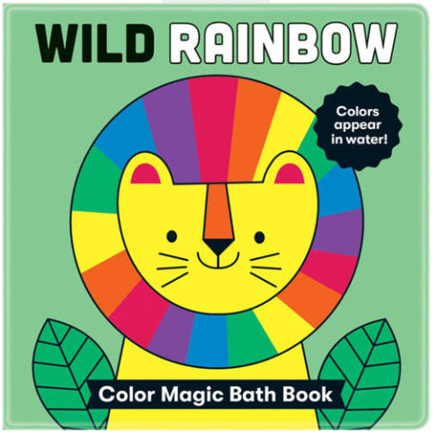 Galison Mudpuppy Color Magic Bath Book - Wild Rainbow