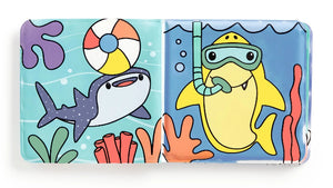 Galison Mudpuppy Color Magic Bath Book Shark Splash!