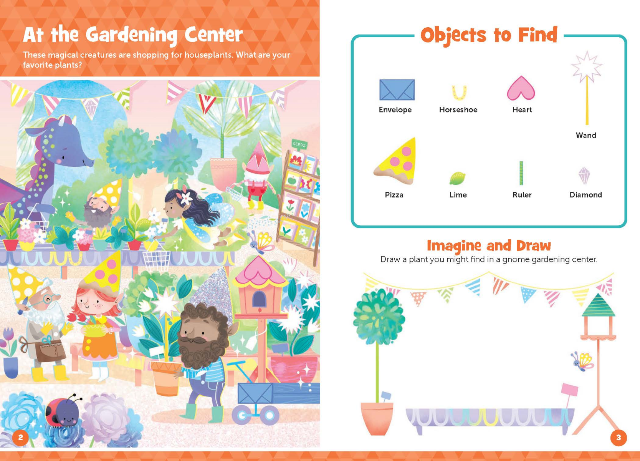 Highlights Hidden Pictures Puffy Sticker Playscene Gnome Homes - Treasure Island Toys