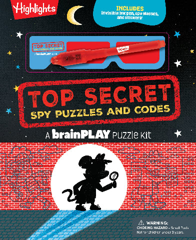 Highlights brainPlay Top Secret Spy Puzzles and Codes - Treasure Island Toys