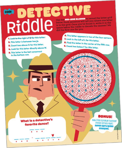 Highlights brainPlay Top Secret Spy Puzzles and Codes - Treasure Island Toys