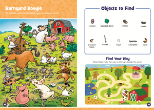 Highlights Hidden Pictures Puffy Sticker Playscene Farm - Treasure Island Toys