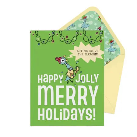 The Pigeon Happy Jolly Merry Holidays! Greeting Card - Treasure Island Toys