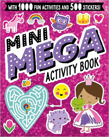Mini Mega Activity Book, Pink - Treasure Island Toys
