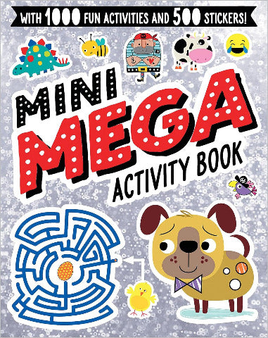 Mini Mega Activity Book, Silver - Treasure Island Toys