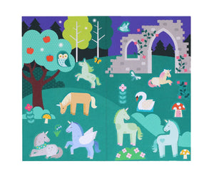 Petit Collage Mini Sticker Set Unicorn Forest - Treasure Island Toys