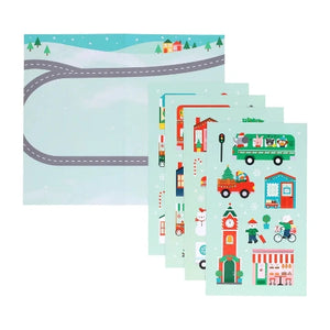 Mini Sticker Set: Christmas Town CDU of 20 - Treasure Island Toys