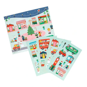 Mini Sticker Set: Christmas Town CDU of 20 - Treasure Island Toys