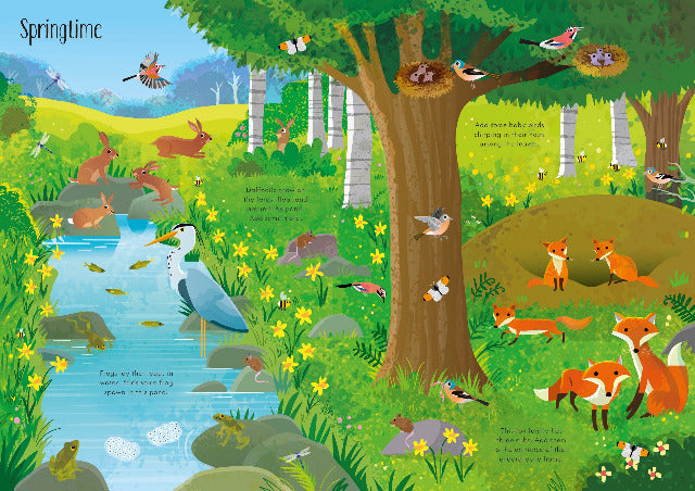 Usborne Little First Stickers In The Forest - Treasure Island Toys