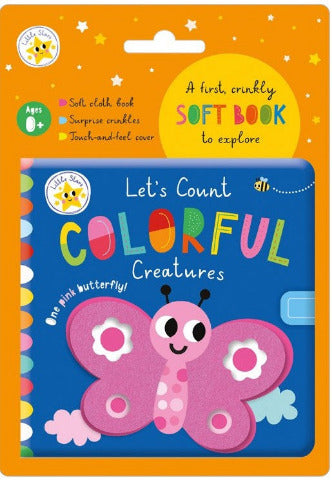 Let's Count Colourful Creatures Cloth Book - Treasure Island Toys