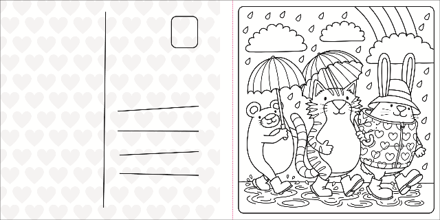 Super Cuties Colouring: A Cozy Colouring Book About Love - Treasure Island Toys