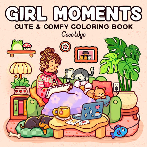 Cozy Spaces Colouring: Girl Moments - Treasure Island Toys