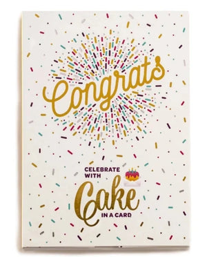 InstaCake Cake in a Card -  Congratulations, Vanilla Confetti