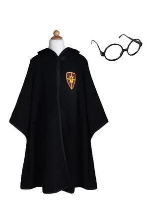 Great Pretenders Cape - Wizard Cloak with Glasses, Size 7-8 - Treasure Island Toys