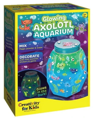 Creativity for Kids Glowing Axolotl Aquarium - Treasure Island Toys