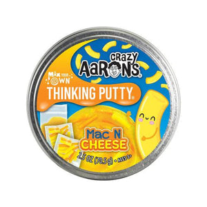 Crazy Aaron's Thinking Putty Mix Your Own - Mac & Cheese - Treasure Island Toys
