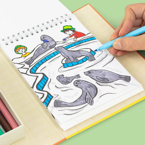 Tiger Tribe Art Colouring Set Zoo