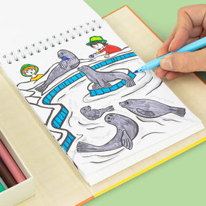 Tiger Tribe Art Colouring Set Zoo