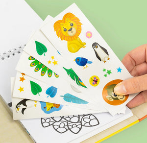 Tiger Tribe Art Colouring Set Zoo