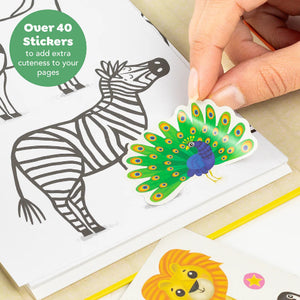 Tiger Tribe Art Colouring Set Zoo