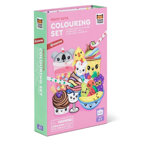 Tiger Tribe Art Colouring Set Scented Fruity Cutie - Treasure Island Toys