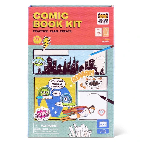 Tiger Tribe Art Comic Book Kit - Treasure Island Toys