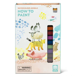 Tiger Tribe Art How to Paint Watercolour Animals - Treasure Island Toys