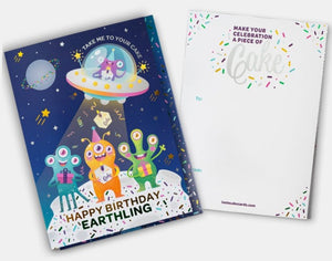 InstaCake Cake in a Card - Happy Birthday Alien - Treasure Island Toys