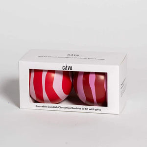 Gåva Christmas Baubles - Arne & Lucia Duo with Swedish Pick & Mix - 2 pack - Treasure Island Toys