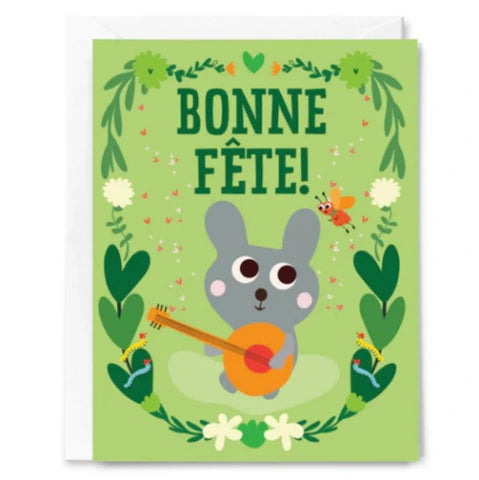 Happy Just Happy Greeting Card - Bonne Fête! Little Bear - Treasure Island Toys