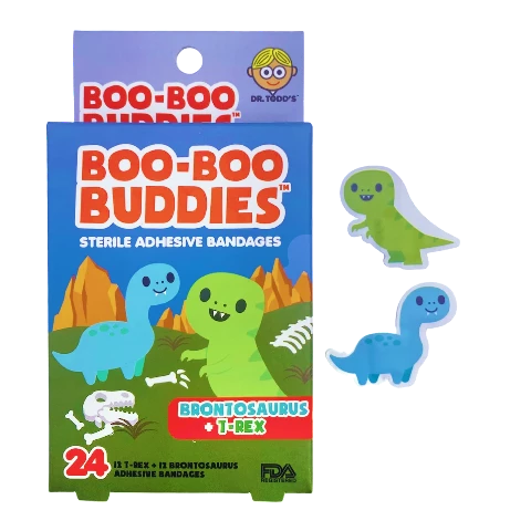 Boo-Boo Buddies Bandages Brontosaurus & T-Rex - Treasure Island Toys