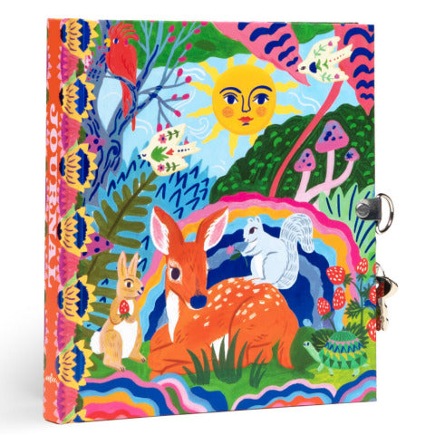 eeBoo Locked Journal Fawn & Sun - Treasure Island Toys