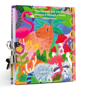 eeBoo Locked Journal Fawn & Sun - Treasure Island Toys