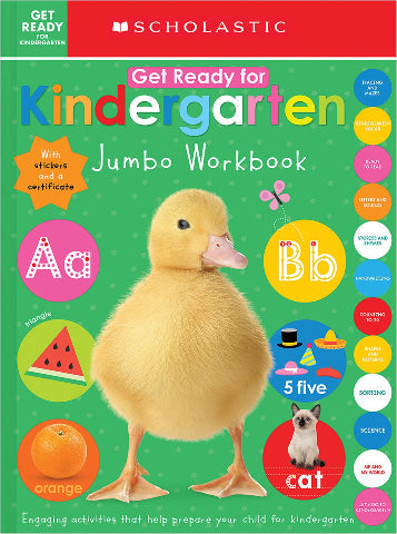 Scholastic Early Learners: Jumbo Workbook Get Ready For Kindergarten - Treasure Island Toys