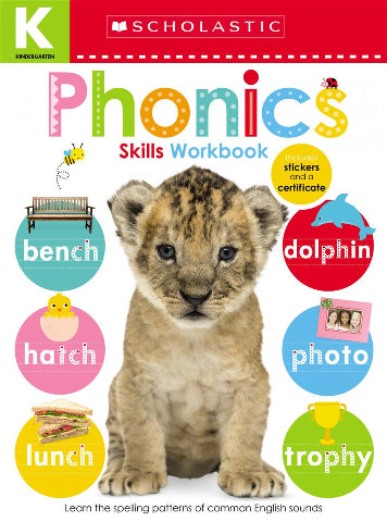 Scholastic Early Learners: Workbook Kindergarten Phonics - Treasure Island Toys