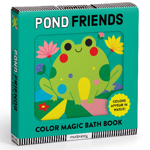 Galison Mudpuppy Color Magic Bath Book Pond Friends