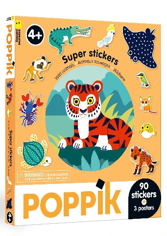 Poppik Sticker Box Wild Animals - Treasure Island Toys
