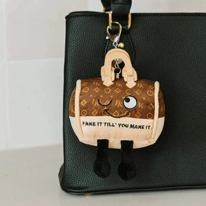 Punchkins Bag Clip Purse "Fake it Til You Make It"