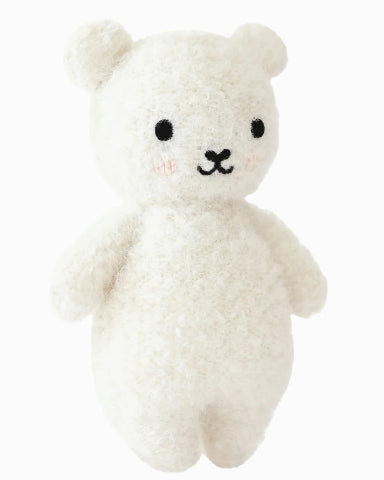 Cuddle + Kind Baby Bouclé Bear, Ivory - Treasure Island Toys
