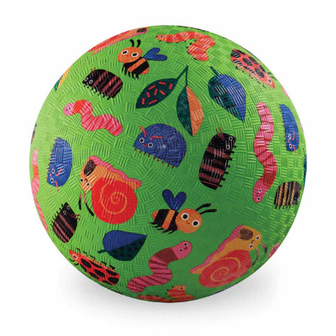 Crocodile Creek Playground Ball 7 Inch, Garden Friends - Treasure Island Toys